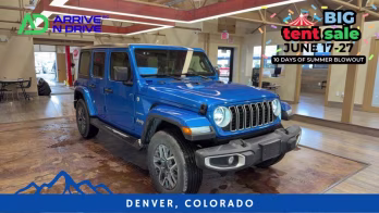 2024 Blue Jeep Wrangler 4 Door Sahara Sport Utility 4D 4X4