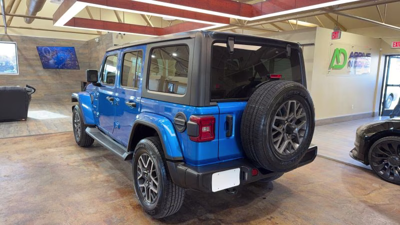 2024 Blue Jeep Wrangler 4 Door Sahara Sport Utility 4D 4X4