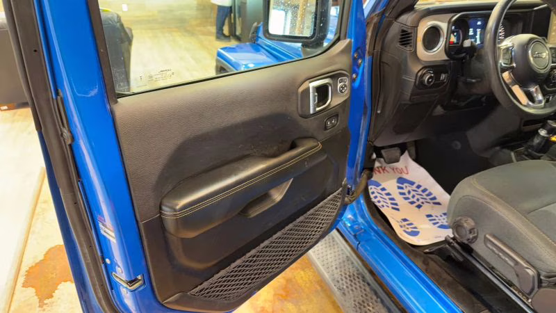 2024 Blue Jeep Wrangler 4 Door Sahara Sport Utility 4D 4X4