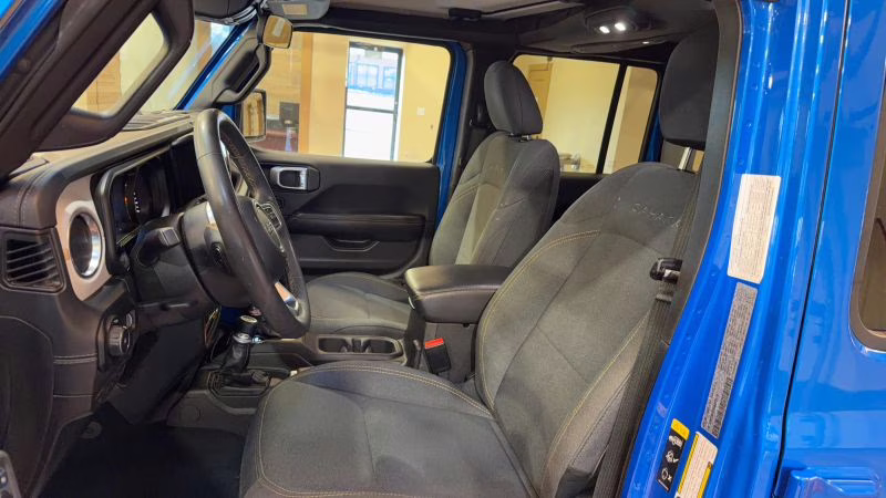 2024 Blue Jeep Wrangler 4 Door Sahara Sport Utility 4D 4X4
