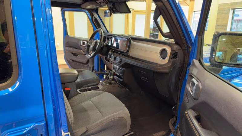 2024 Blue Jeep Wrangler 4 Door Sahara Sport Utility 4D 4X4