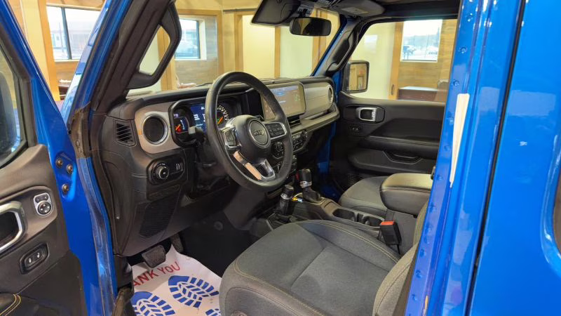 2024 Blue Jeep Wrangler 4 Door Sahara Sport Utility 4D 4X4