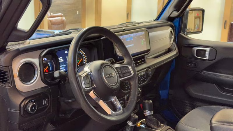 2024 Blue Jeep Wrangler 4 Door Sahara Sport Utility 4D 4X4