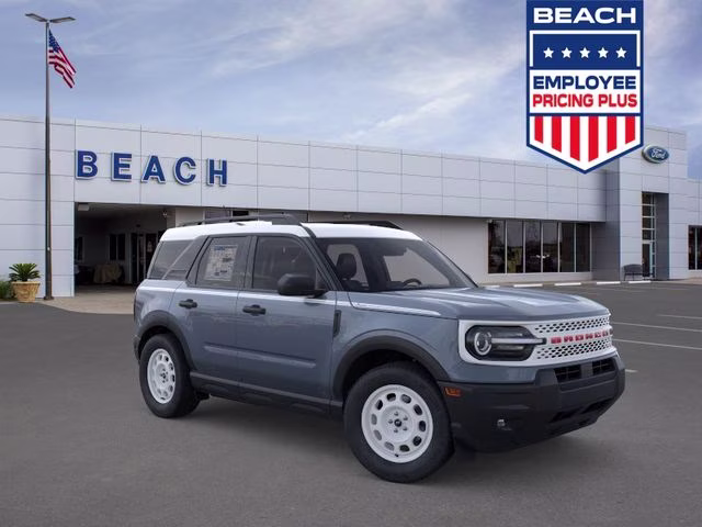2026 Azure Gray Metallic Ford Bronco Sport Heritage 4X4 SUV