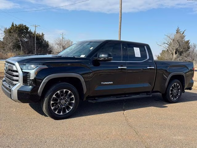 2024 Midnight Black Metallic Toyota Tundra Hybrid Limited 4X4 Truck