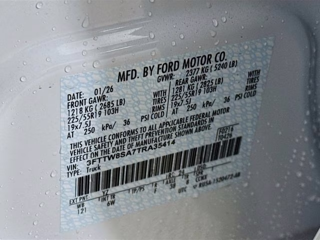 2026 Space White Metallic Ford Maverick Lariat AWD Truck