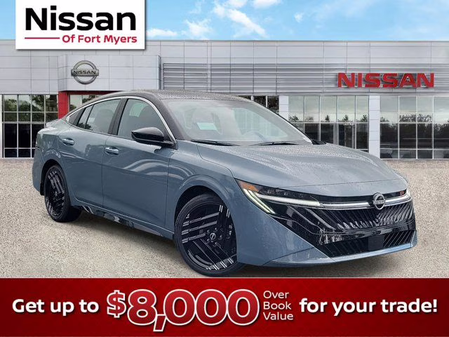 2026 Atlantic Gray/Super Black Nissan Sentra SR FWD Sedan