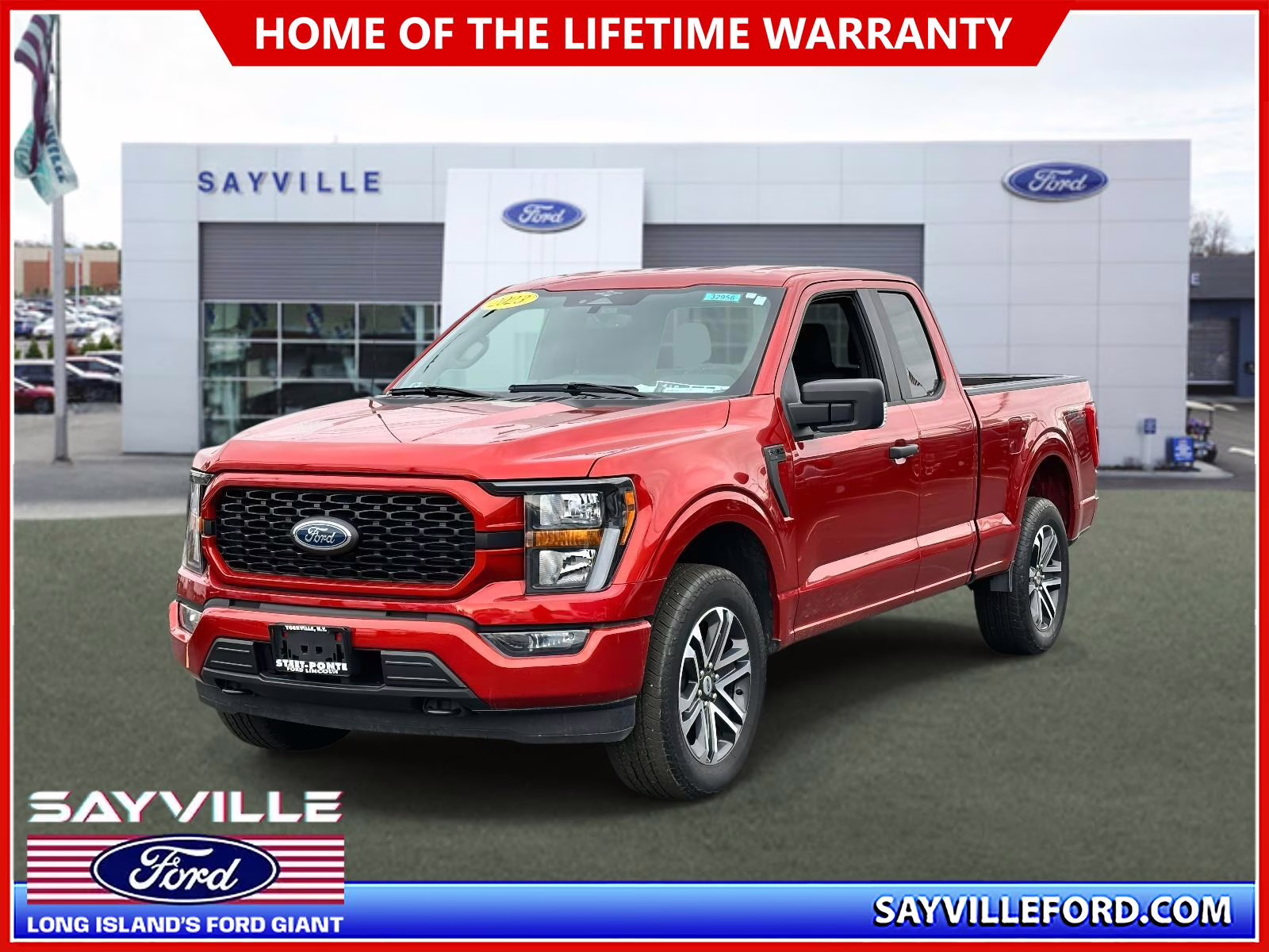 2023 Hot Pepper Red Metallic Tinted Clearcoat Ford F-150 XL 4WD SuperCab 6.5' Box 4X4 Truck
