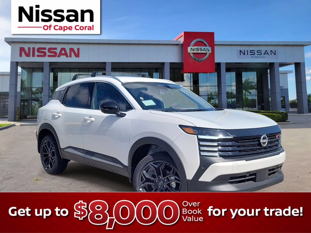 2026 Aspen White Tricoat Nissan Kicks SR FWD SUV