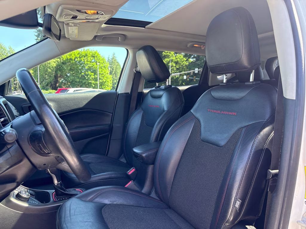 2018 White Clearcoat Jeep Compass Trailhawk 4X4 SUV
