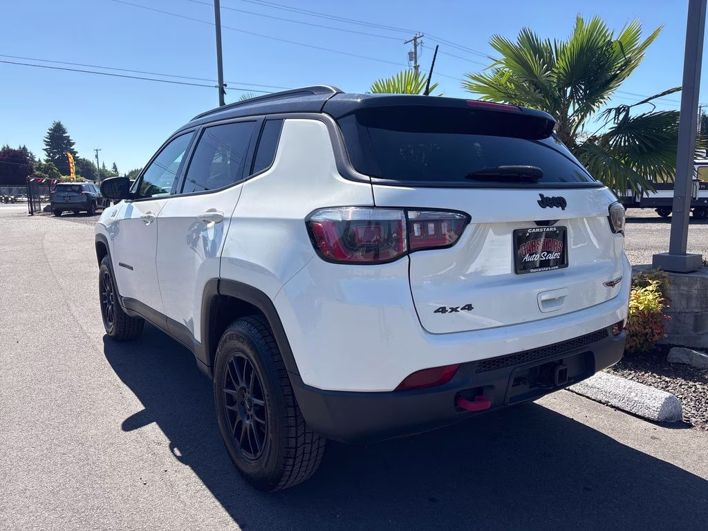 2018 White Clearcoat Jeep Compass Trailhawk 4X4 SUV