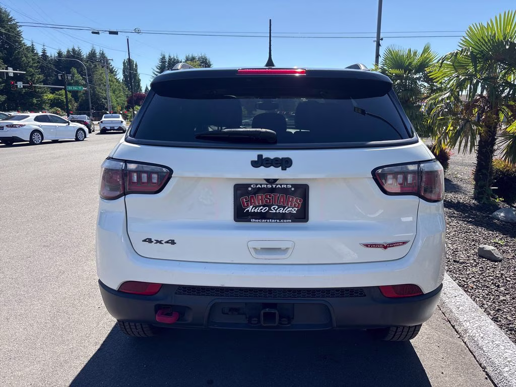 2018 White Clearcoat Jeep Compass Trailhawk 4X4 SUV