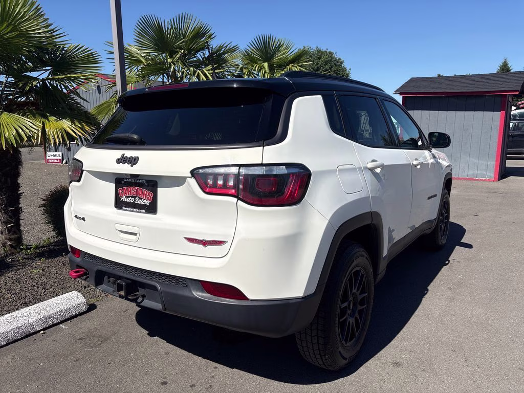 2018 White Clearcoat Jeep Compass Trailhawk 4X4 SUV