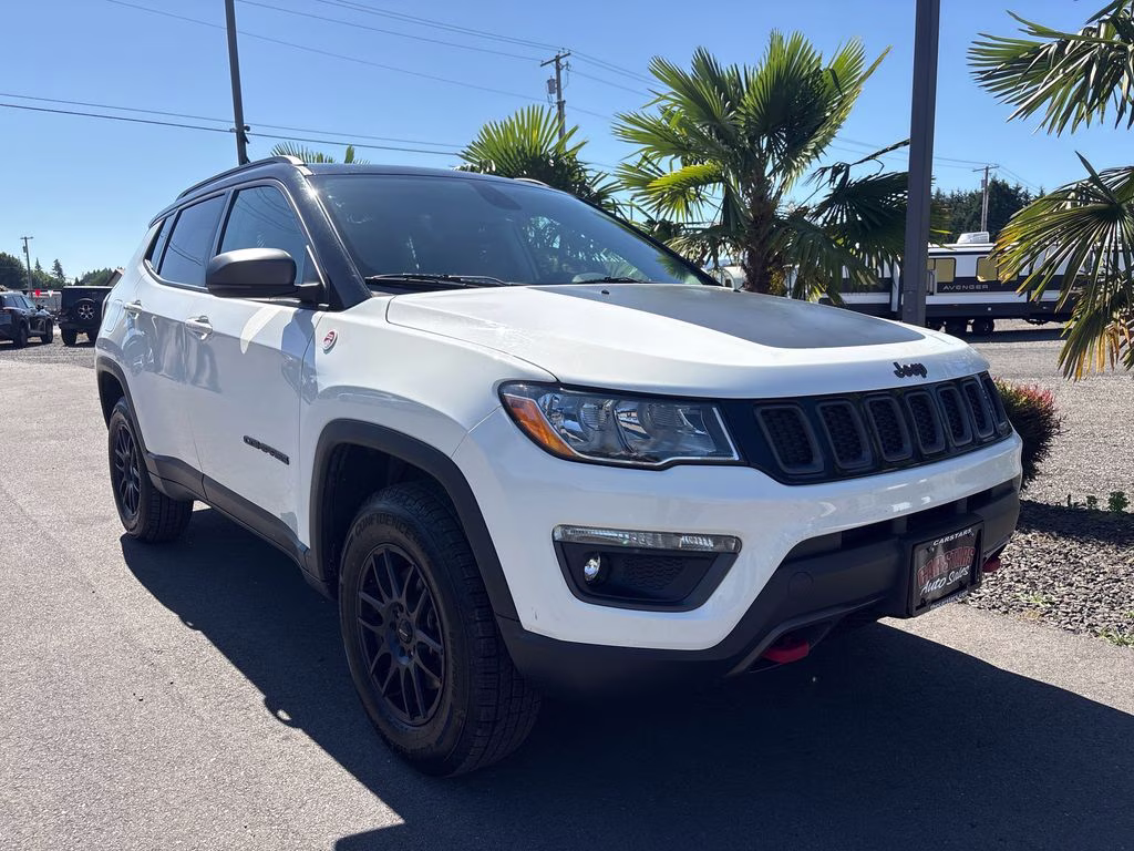 2018 White Clearcoat Jeep Compass Trailhawk 4X4 SUV