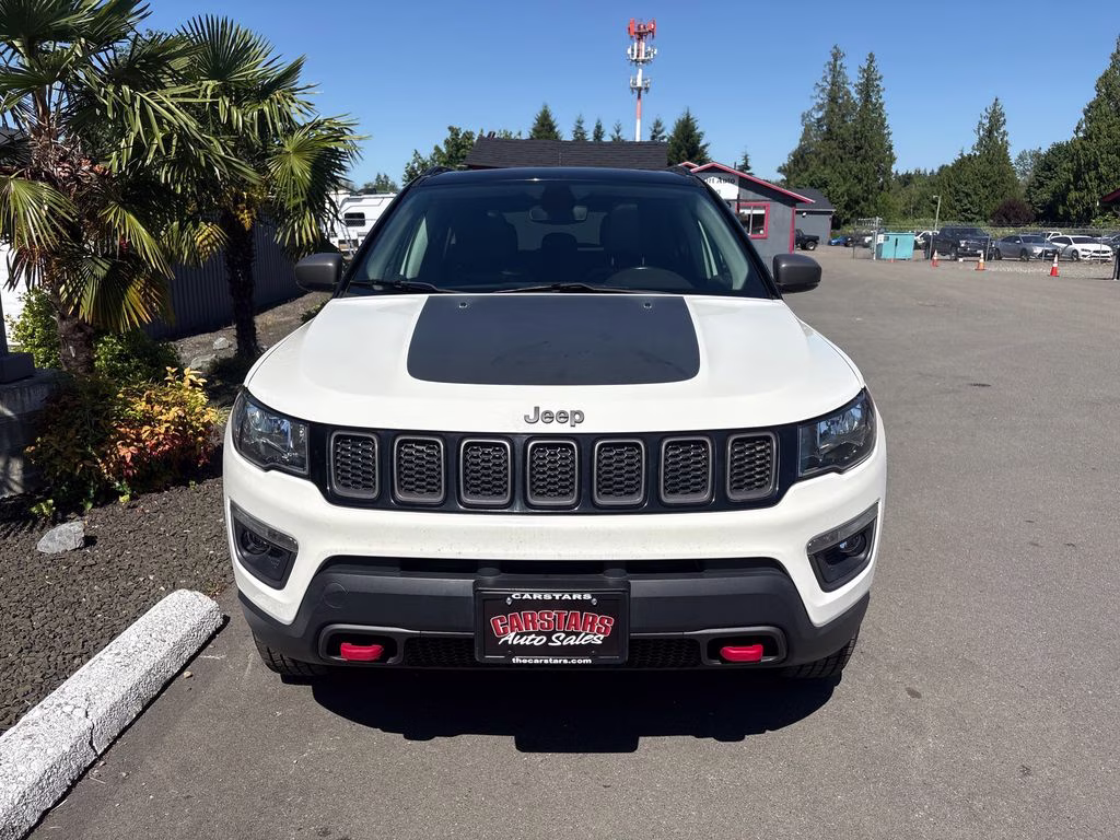 2018 White Clearcoat Jeep Compass Trailhawk 4X4 SUV