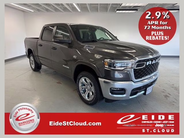 2026 Granite Crystal Metallic Clearcoat Ram 1500 Big Horn 4X4 Truck