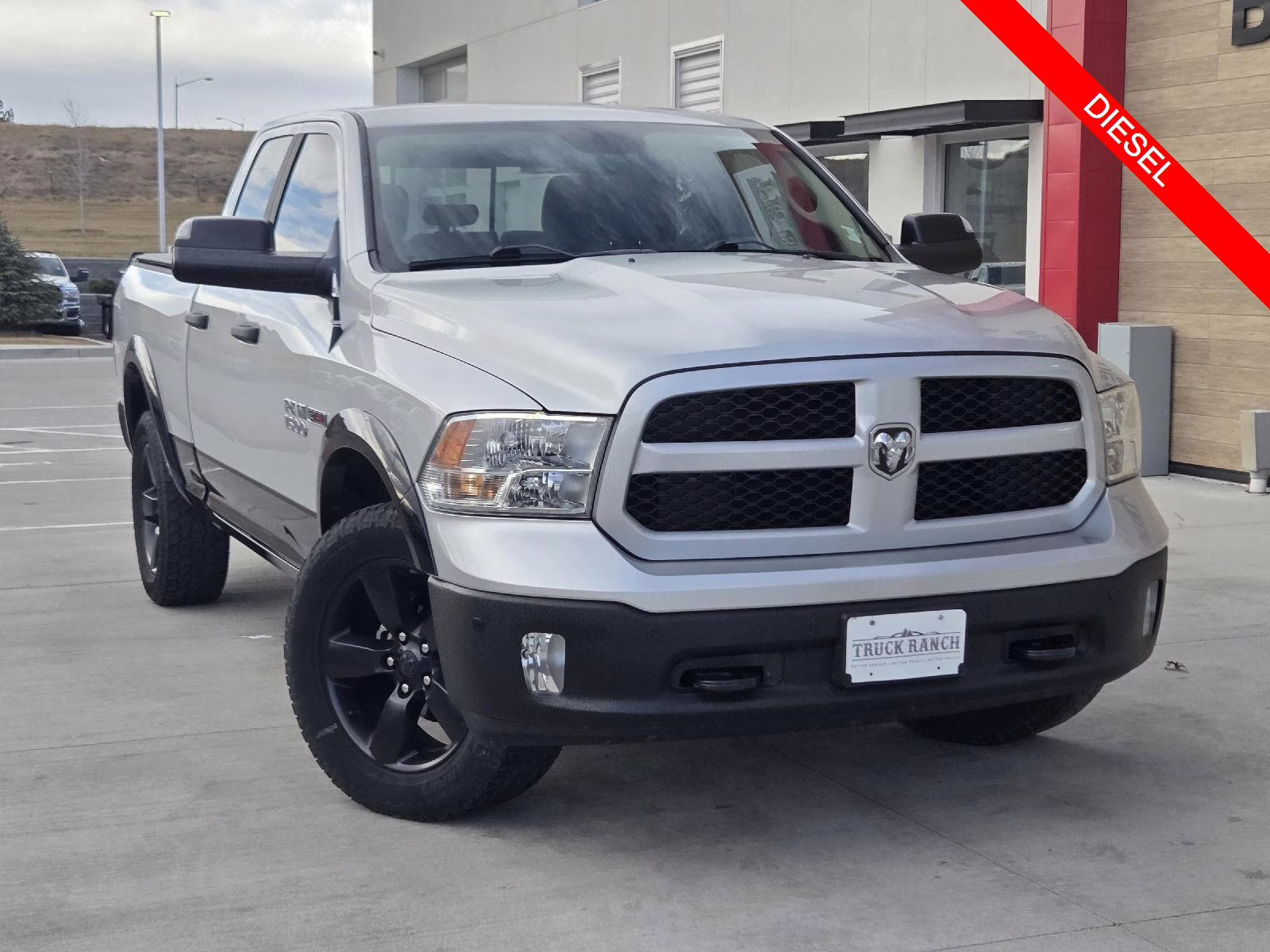 2016 Bright Silver Metallic Clearcoat Ram 1500 Outdoorsman 4X4 Truck