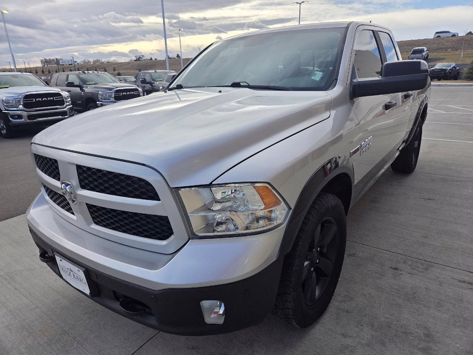 2016 Bright Silver Metallic Clearcoat Ram 1500 Outdoorsman 4X4 Truck