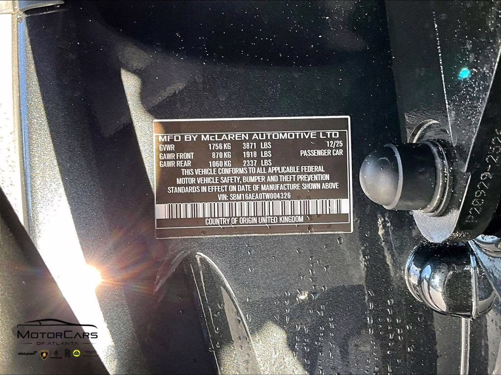 2026 Plateaux Grey McLaren Artura RWD Coupe