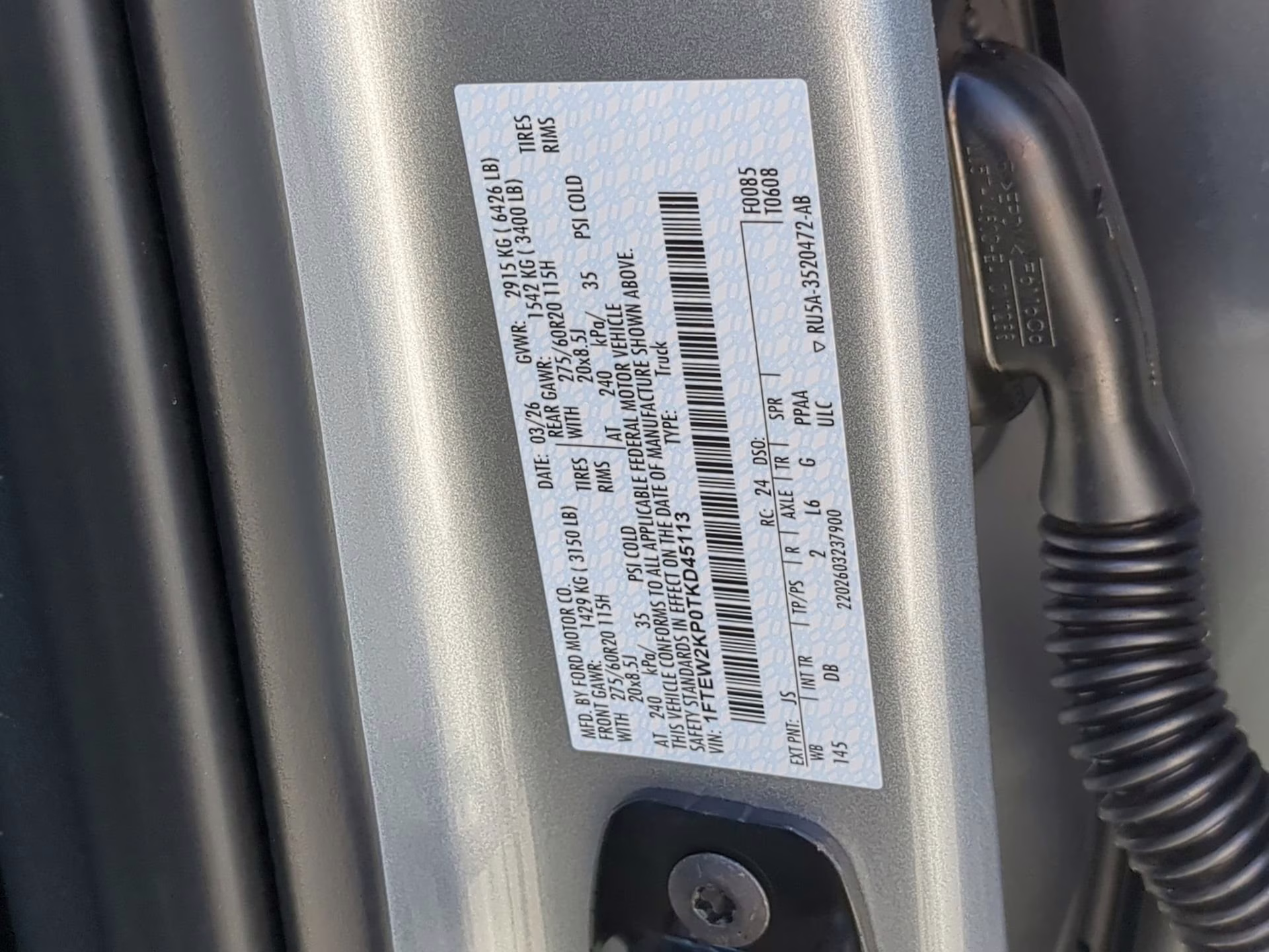 2026 Iconic Silver Metallic Ford F-150 STX Crew Cab Pickup RWD Truck