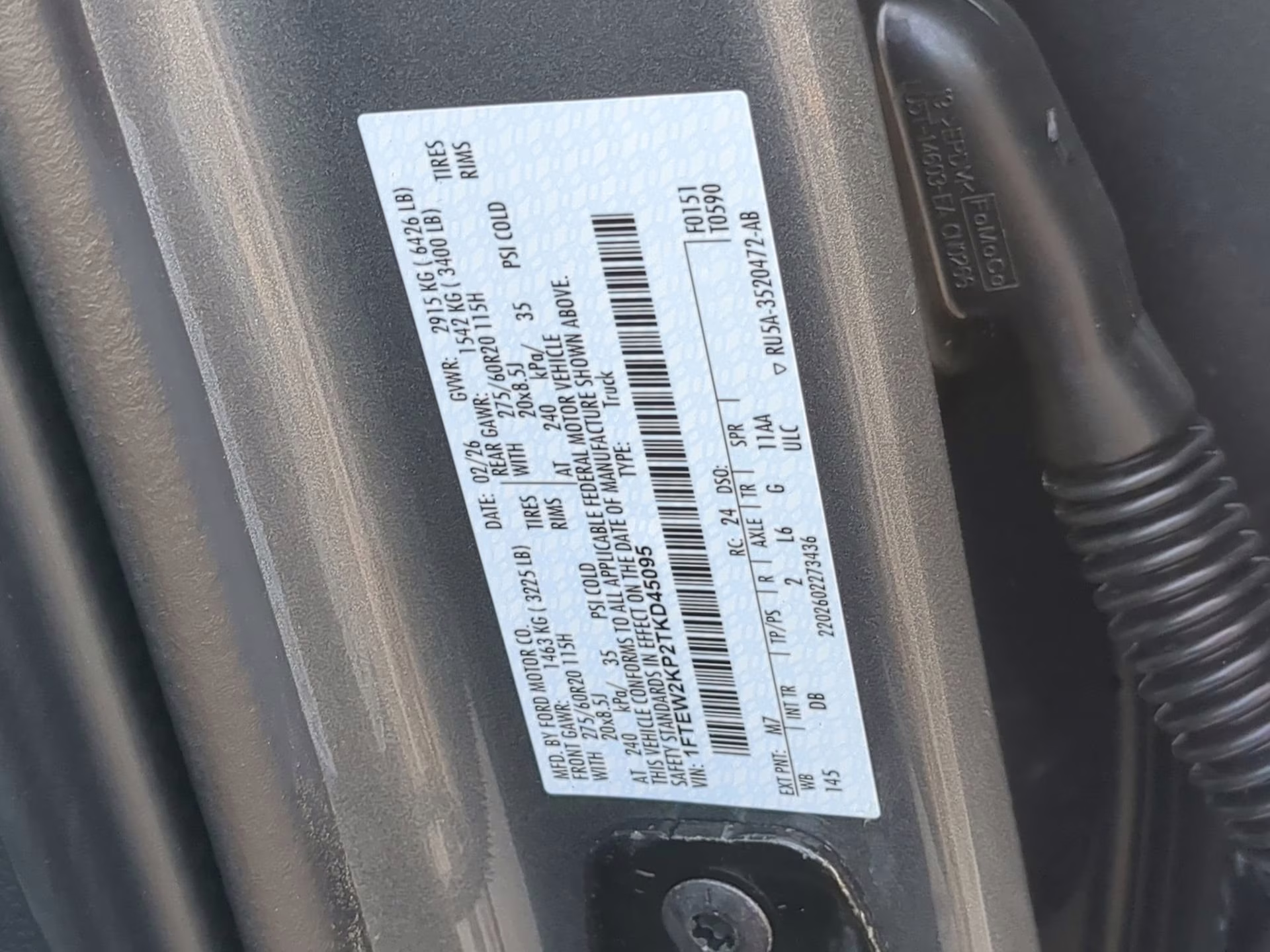 2026 Carbonized Gray Metallic Ford F-150 STX Crew Cab Pickup RWD Truck