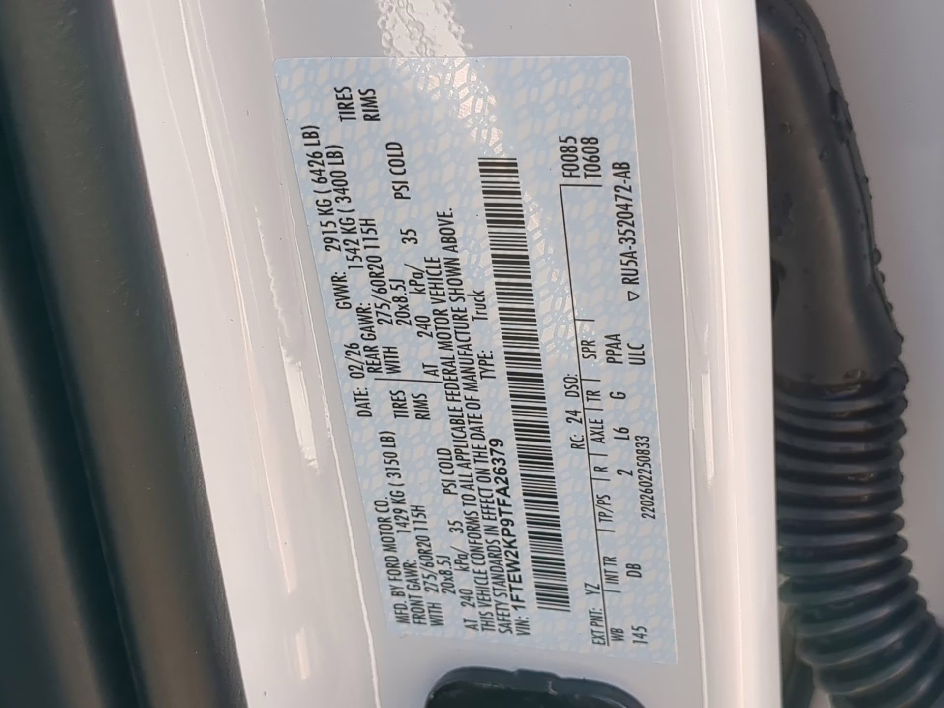 2026 Oxford White Ford F-150 STX Crew Cab Pickup RWD Truck