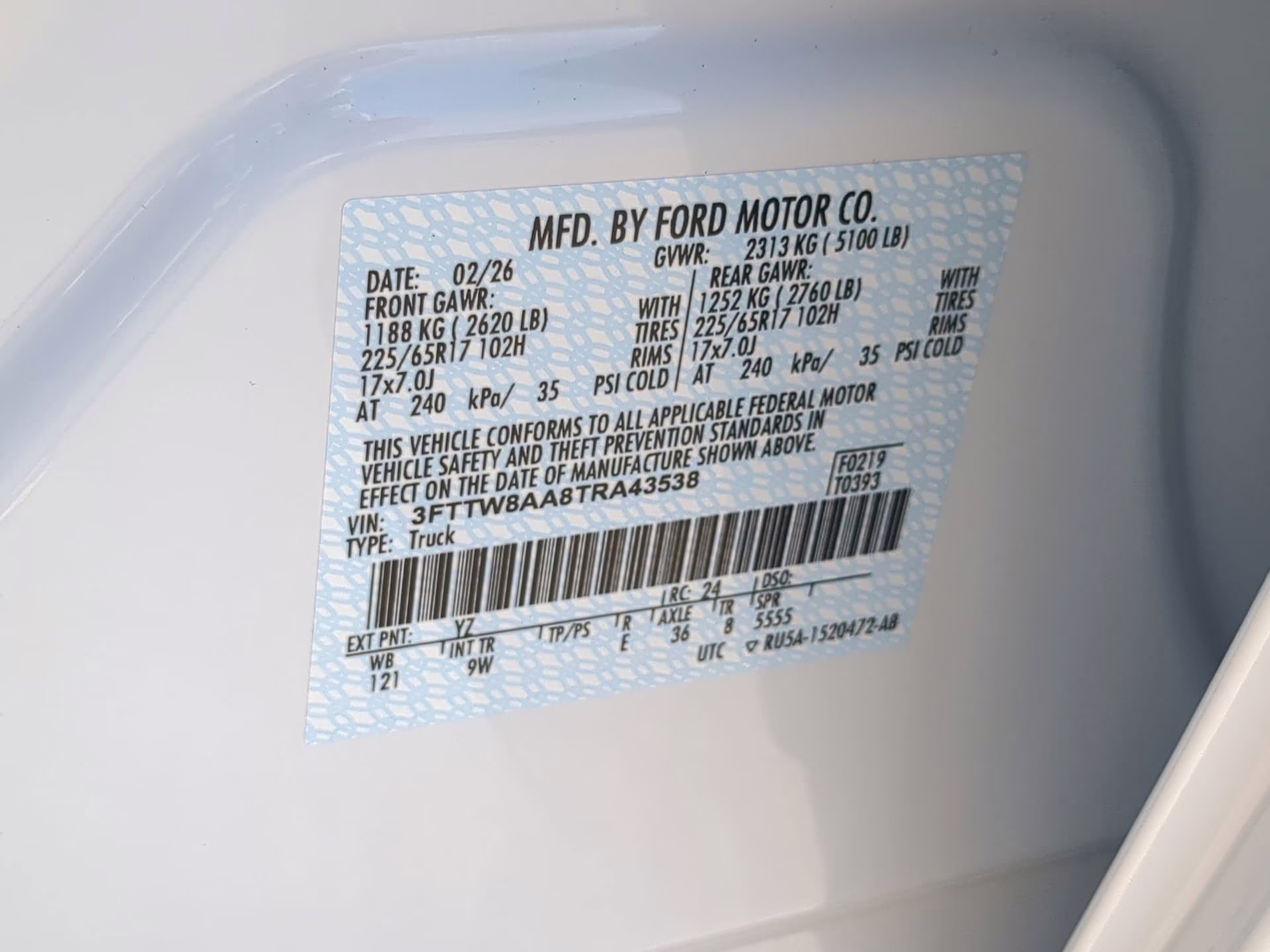 2026 Oxford White Ford Maverick XL Crew Cab Pickup FWD Truck