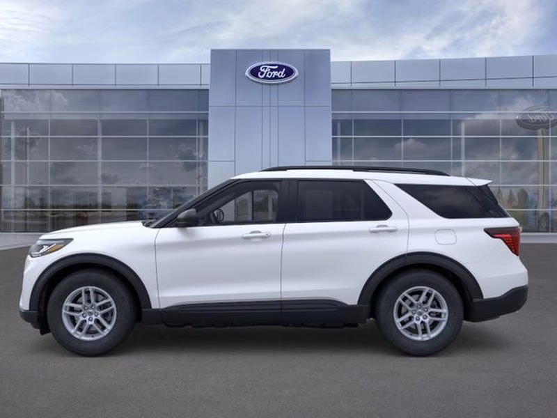 2026 Star White Metallic Tri-Coat Ford Explorer Active w/200A Pkg RWD SUV