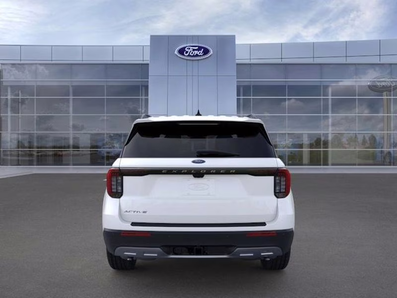 2026 Star White Metallic Tri-Coat Ford Explorer Active w/200A Pkg RWD SUV