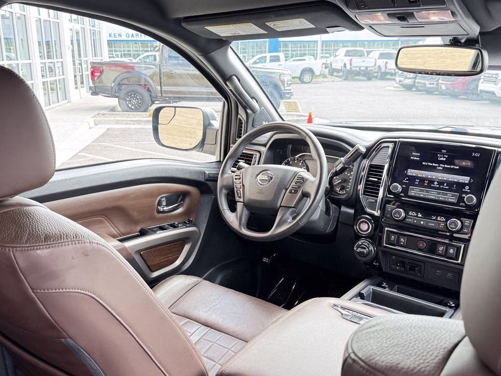 2022 Gun Metallic Nissan Titan Platinum Reserve 4X4 Truck