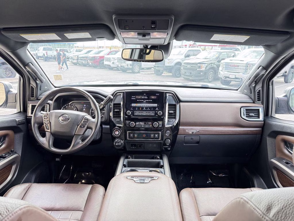 2022 Gun Metallic Nissan Titan Platinum Reserve 4X4 Truck