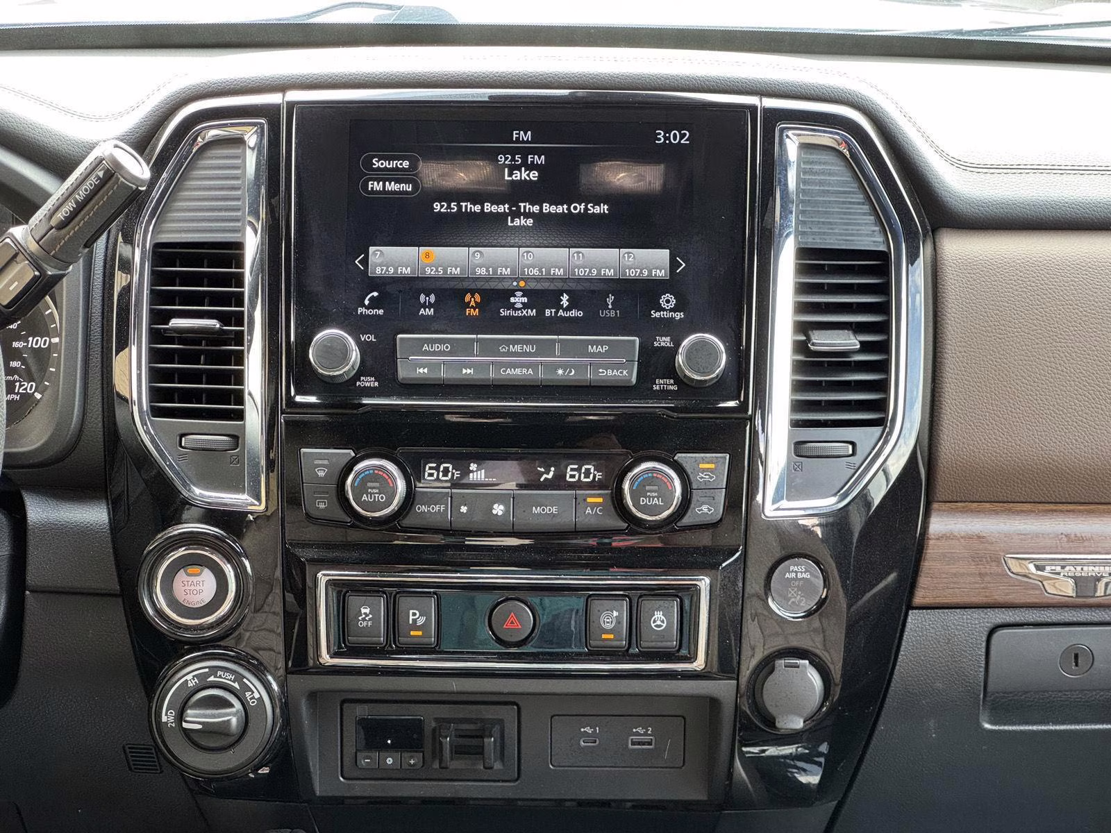 2022 Gun Metallic Nissan Titan Platinum Reserve 4X4 Truck