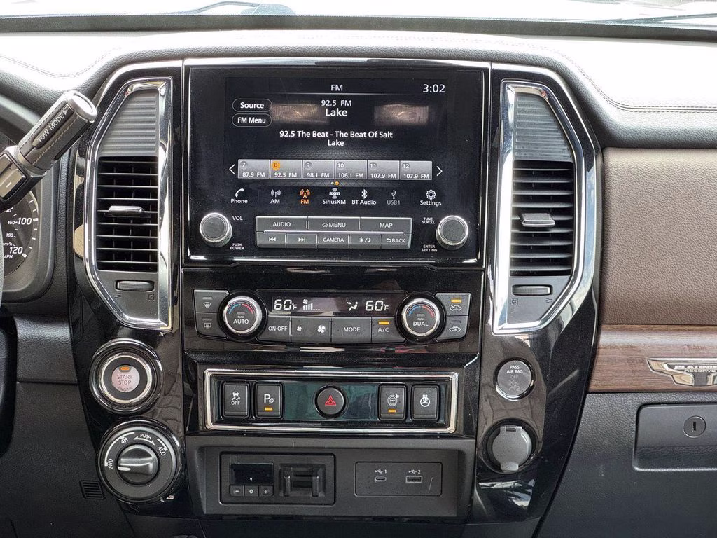 2022 Gun Metallic Nissan Titan Platinum Reserve 4X4 Truck
