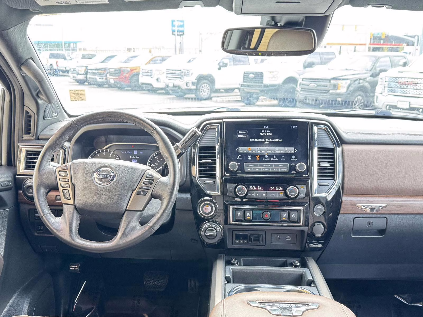 2022 Gun Metallic Nissan Titan Platinum Reserve 4X4 Truck