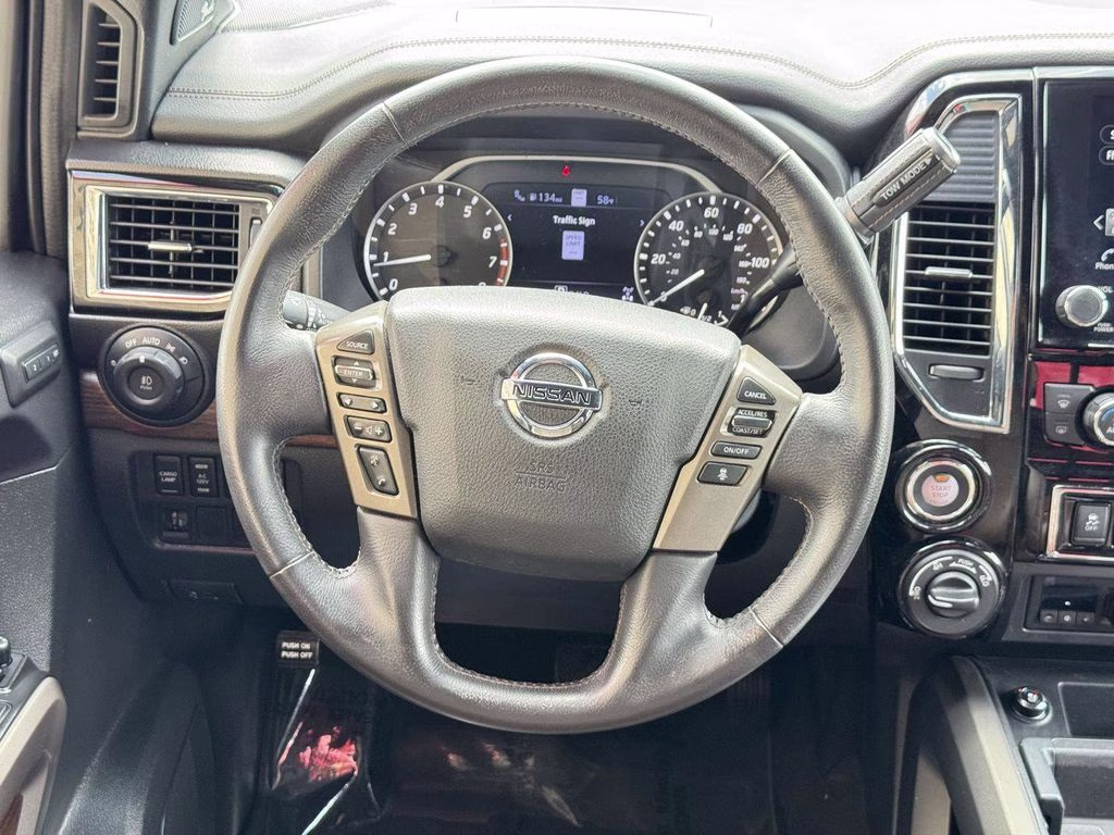 2022 Gun Metallic Nissan Titan Platinum Reserve 4X4 Truck