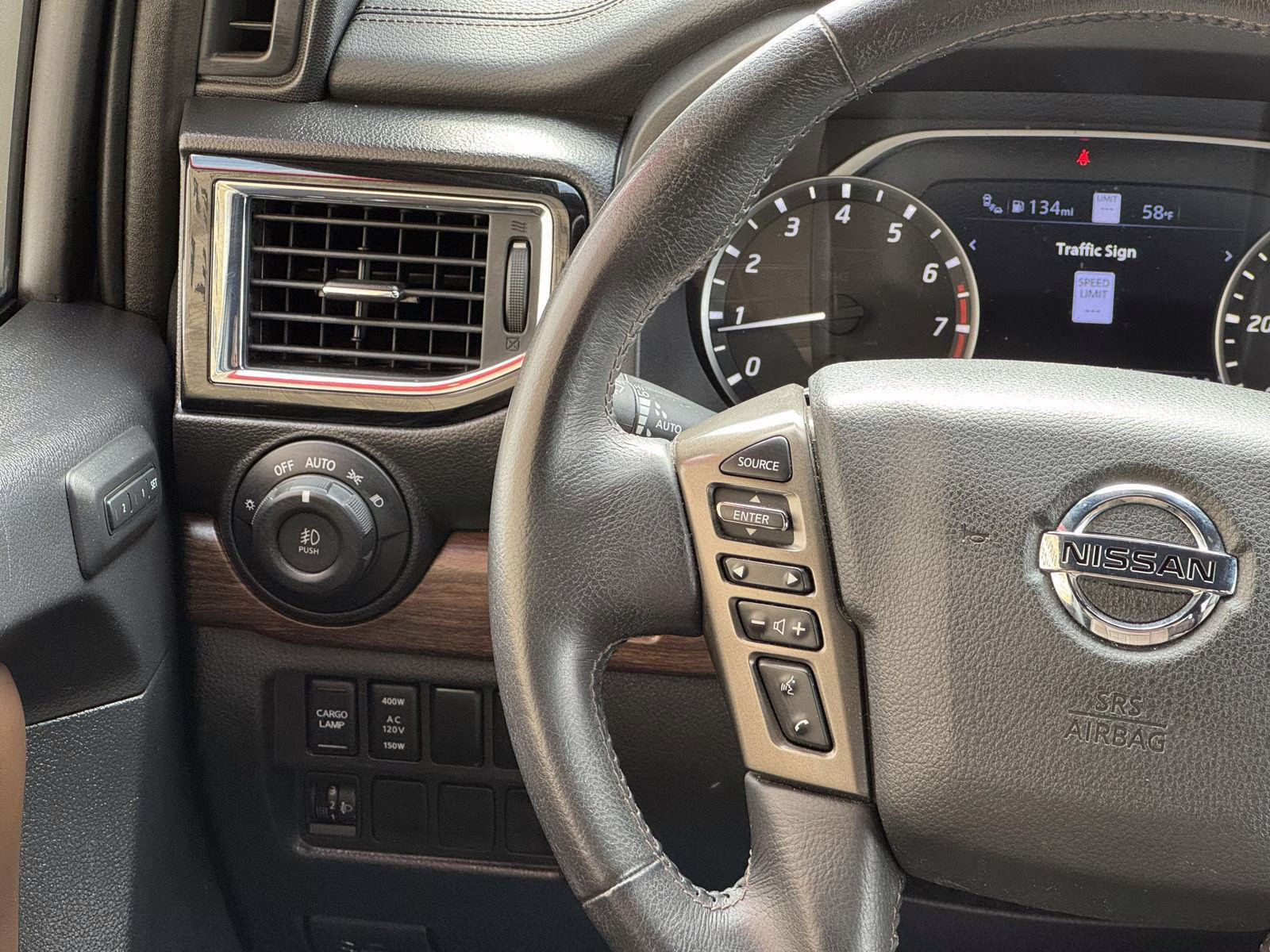 2022 Gun Metallic Nissan Titan Platinum Reserve 4X4 Truck