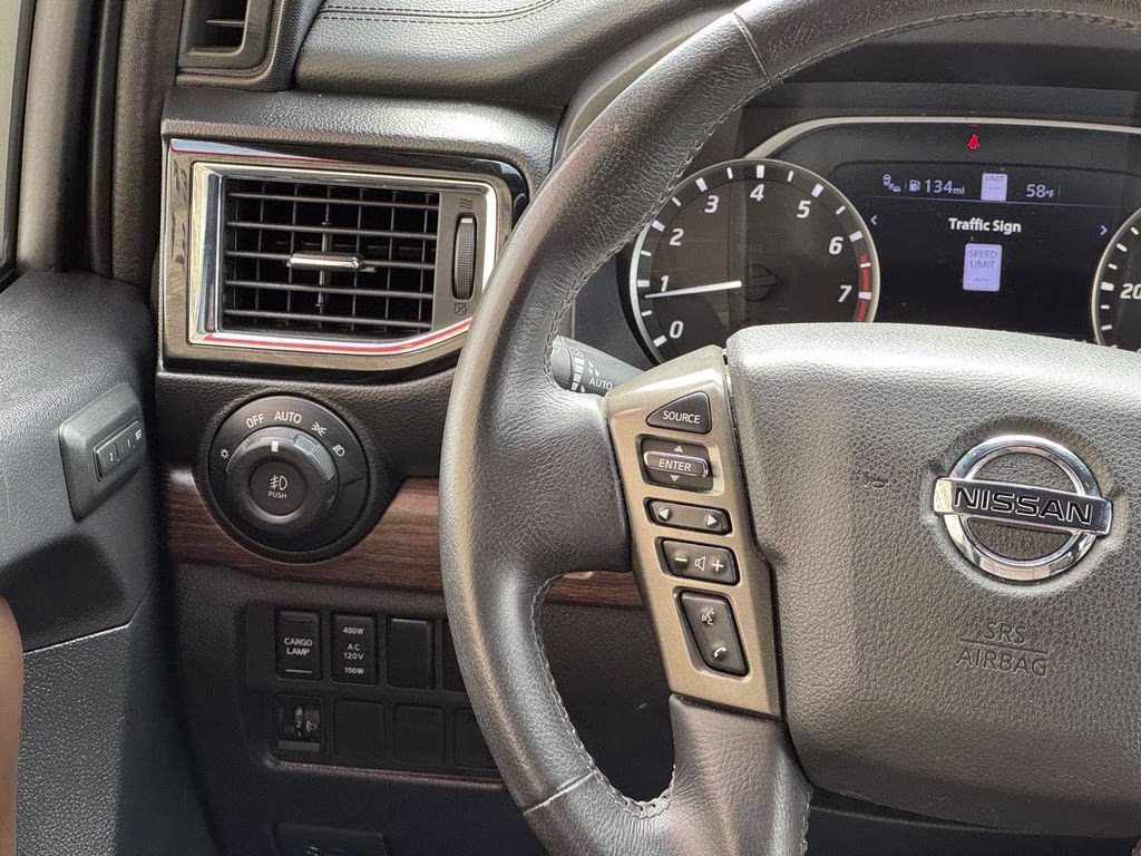 2022 Gun Metallic Nissan Titan Platinum Reserve 4X4 Truck