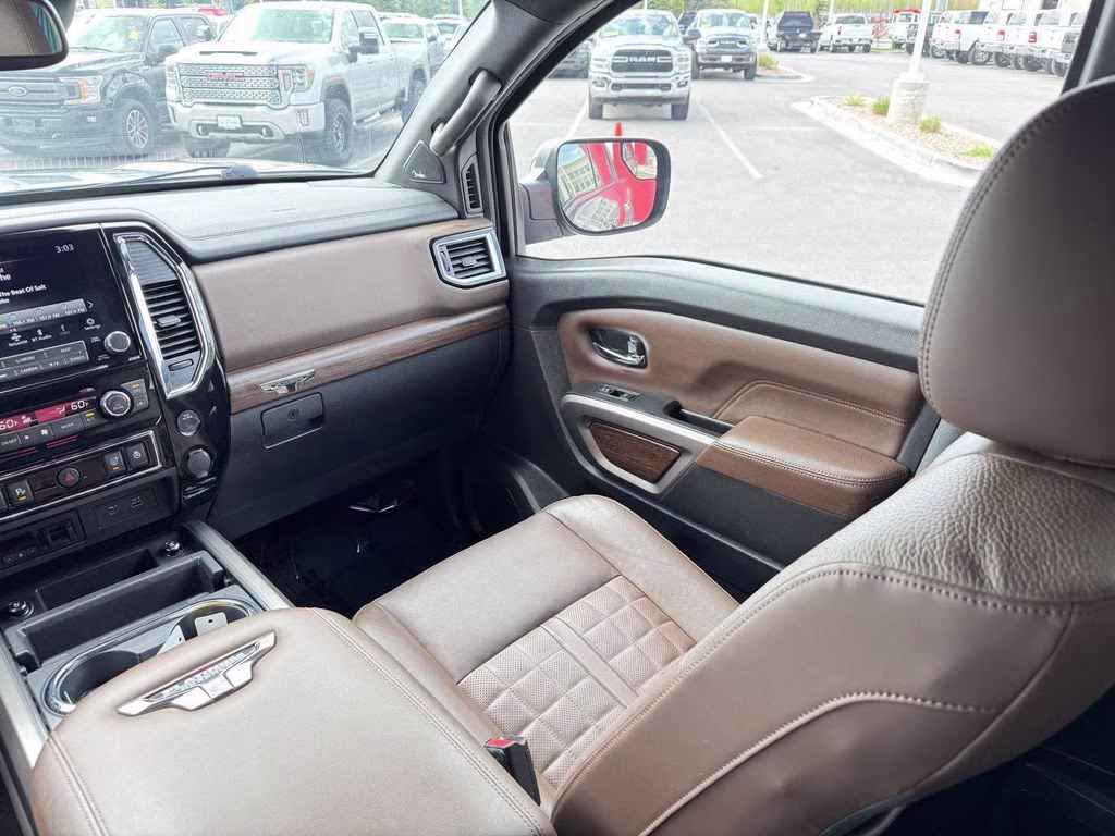 2022 Gun Metallic Nissan Titan Platinum Reserve 4X4 Truck