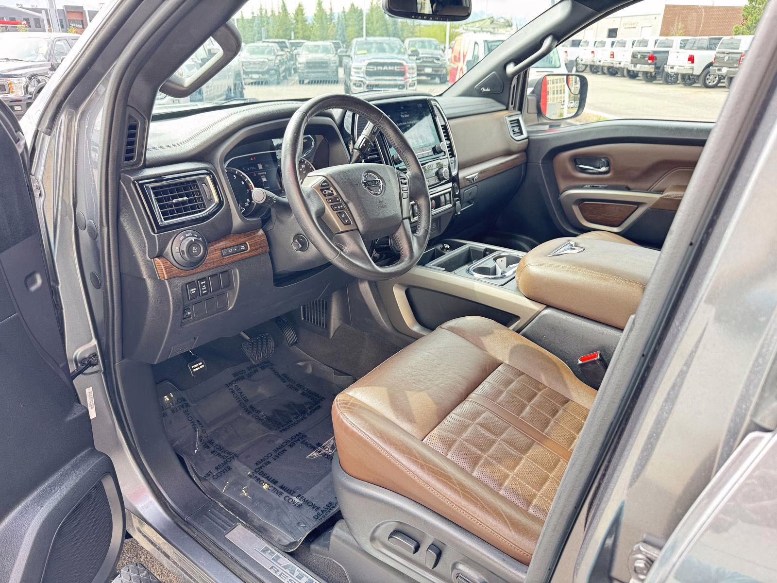 2022 Gun Metallic Nissan Titan Platinum Reserve 4X4 Truck