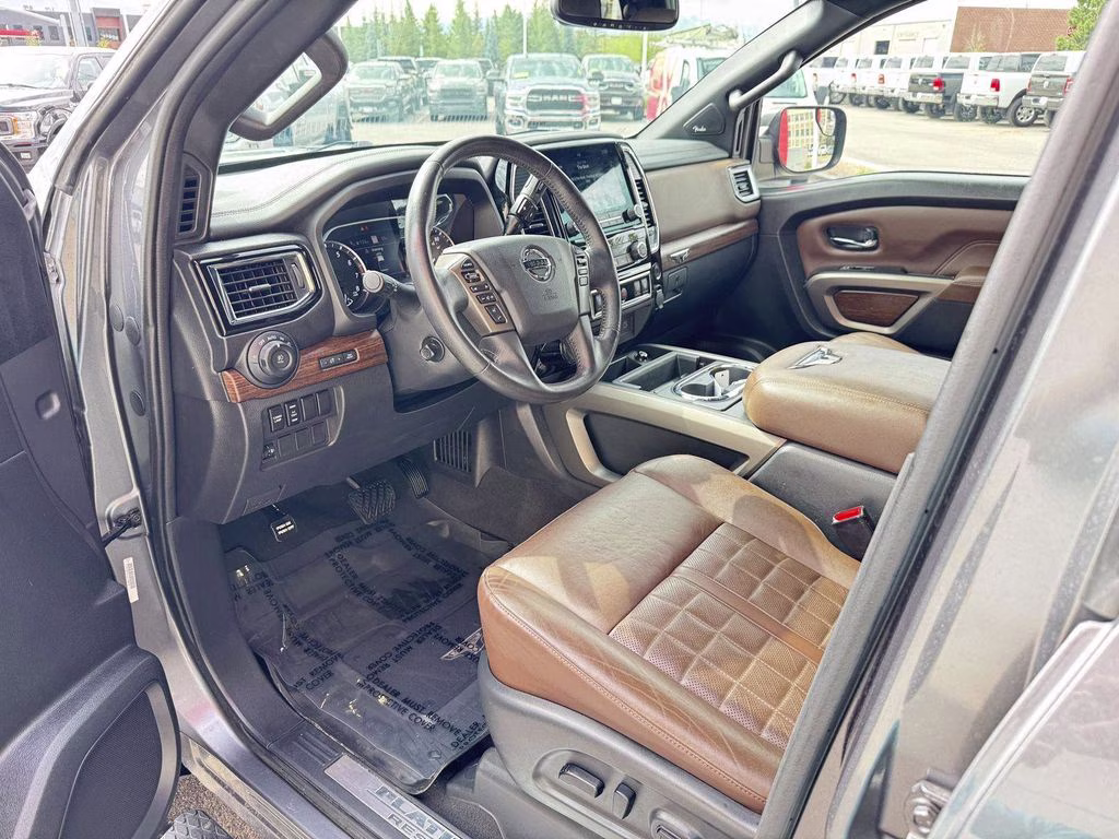 2022 Gun Metallic Nissan Titan Platinum Reserve 4X4 Truck