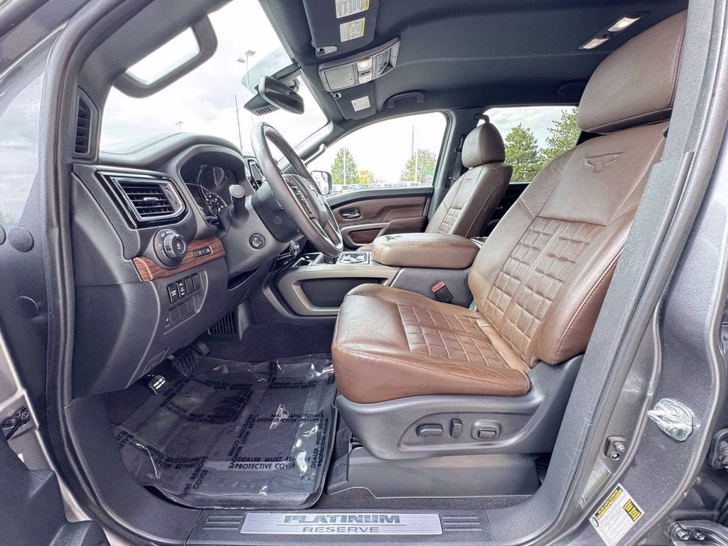 2022 Gun Metallic Nissan Titan Platinum Reserve 4X4 Truck