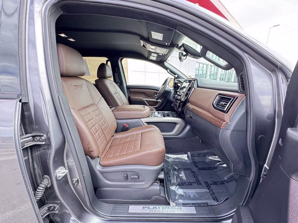 2022 Gun Metallic Nissan Titan Platinum Reserve 4X4 Truck