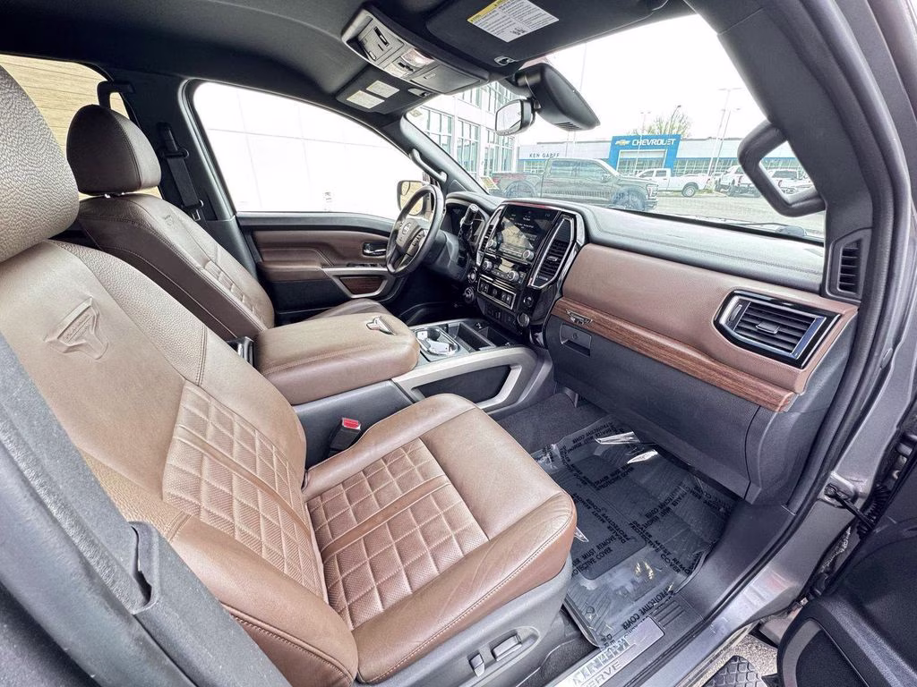2022 Gun Metallic Nissan Titan Platinum Reserve 4X4 Truck