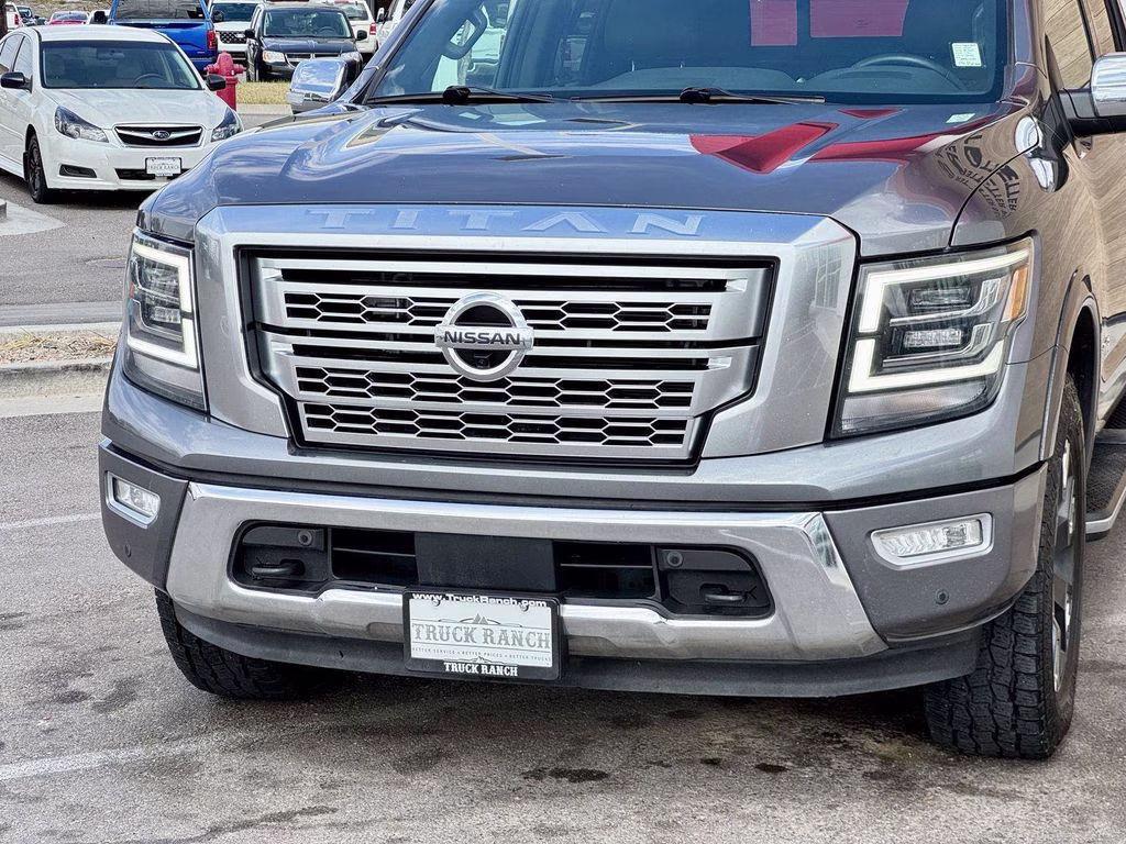 2022 Gun Metallic Nissan Titan Platinum Reserve 4X4 Truck