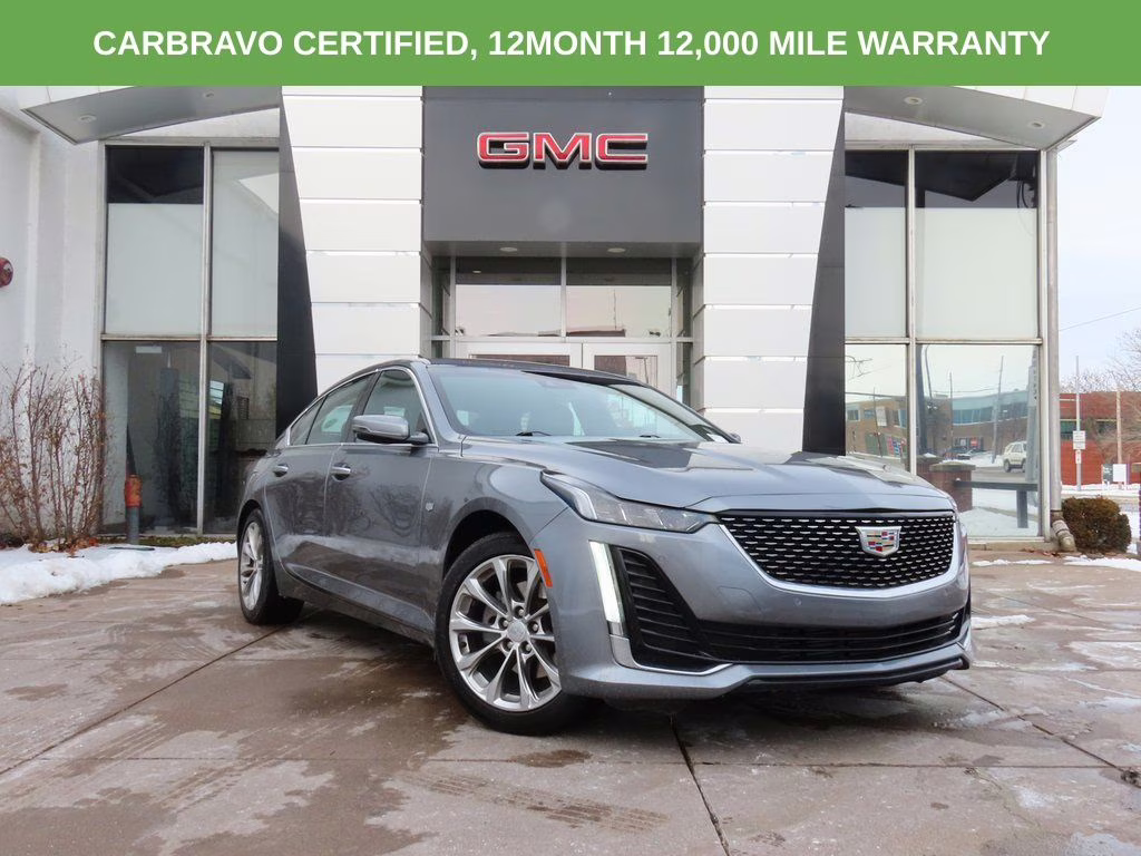 2022 Satin Steel Metallic Cadillac CT5 Premium Luxury RWD Sedan