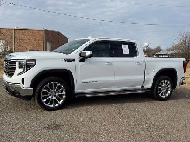 2024 Summit White GMC Sierra 1500 SLT 4X4 Truck