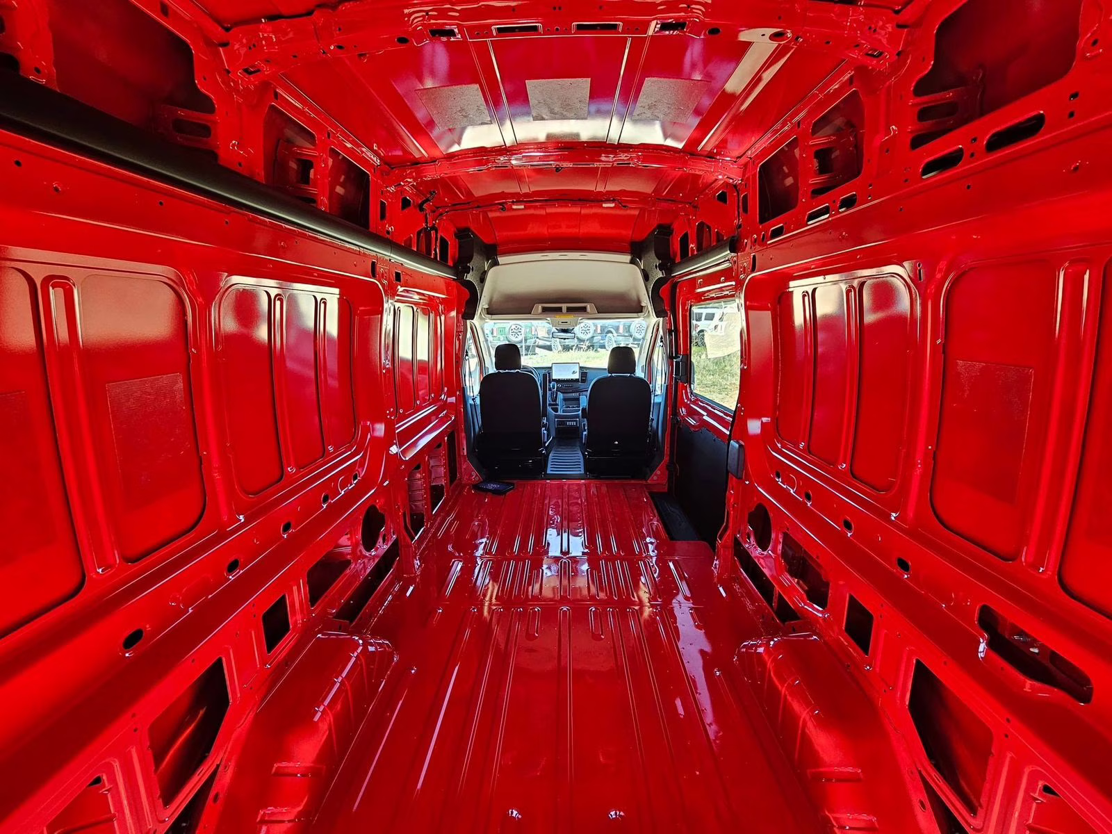 2026 Race Red Ford Transit-350 Base AWD Van