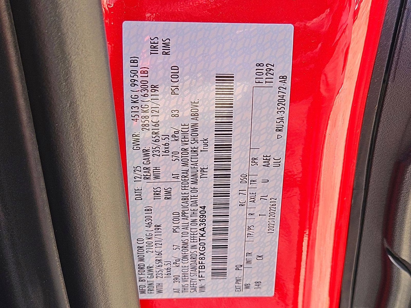 2026 Race Red Ford Transit-350 Base AWD Van