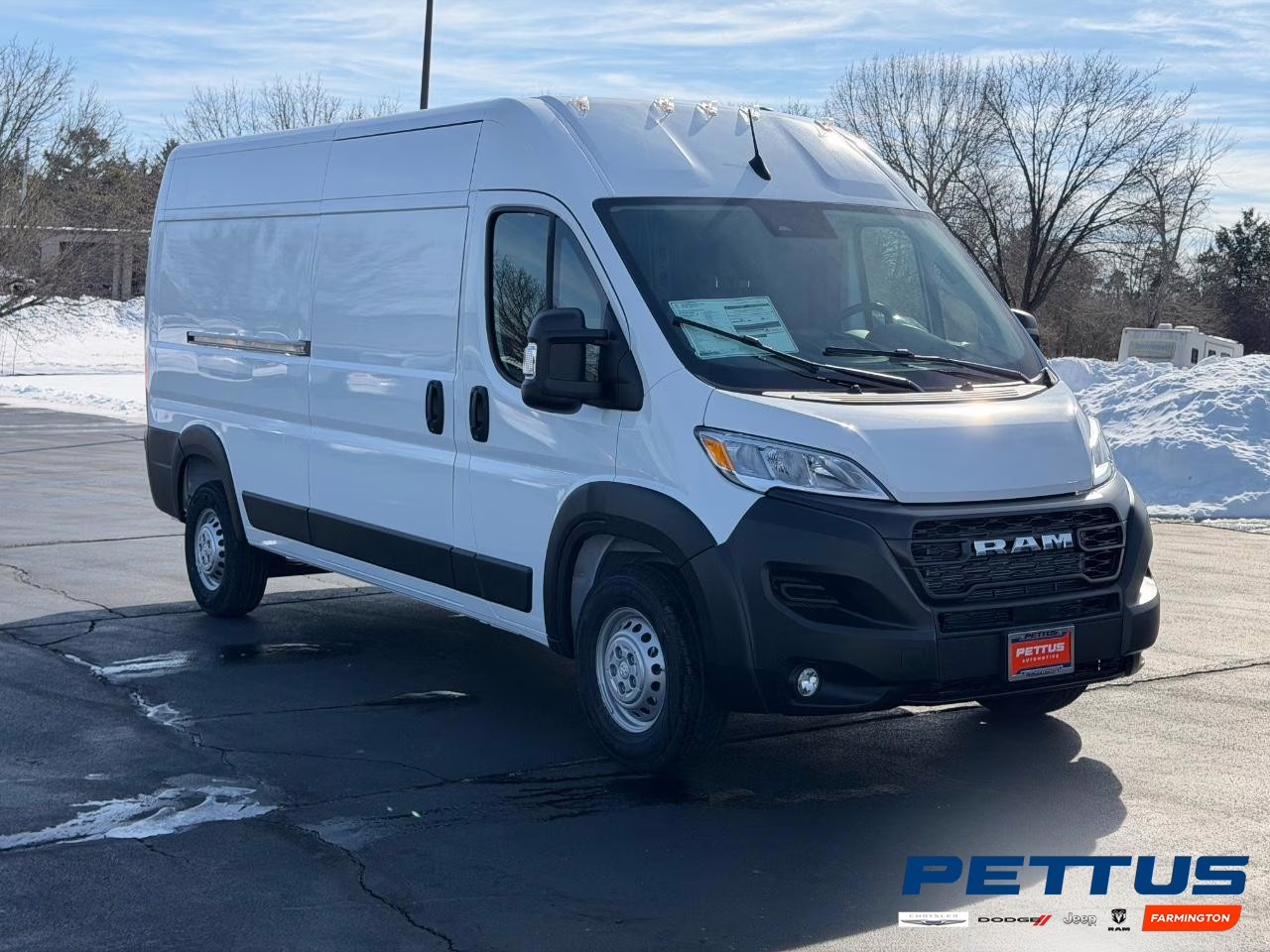 2026 Bright White Clearcoat Ram ProMaster 2500 High Roof FWD Van