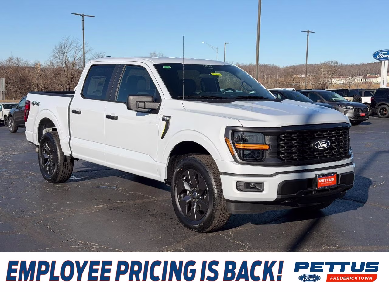 2025 Space White Metallic Ford F-150 STX 4X4 Truck